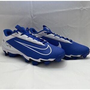 Nike Vapor Edge Shark 2  Football Cleats DH5088-400 Blue White Mens size 11.5